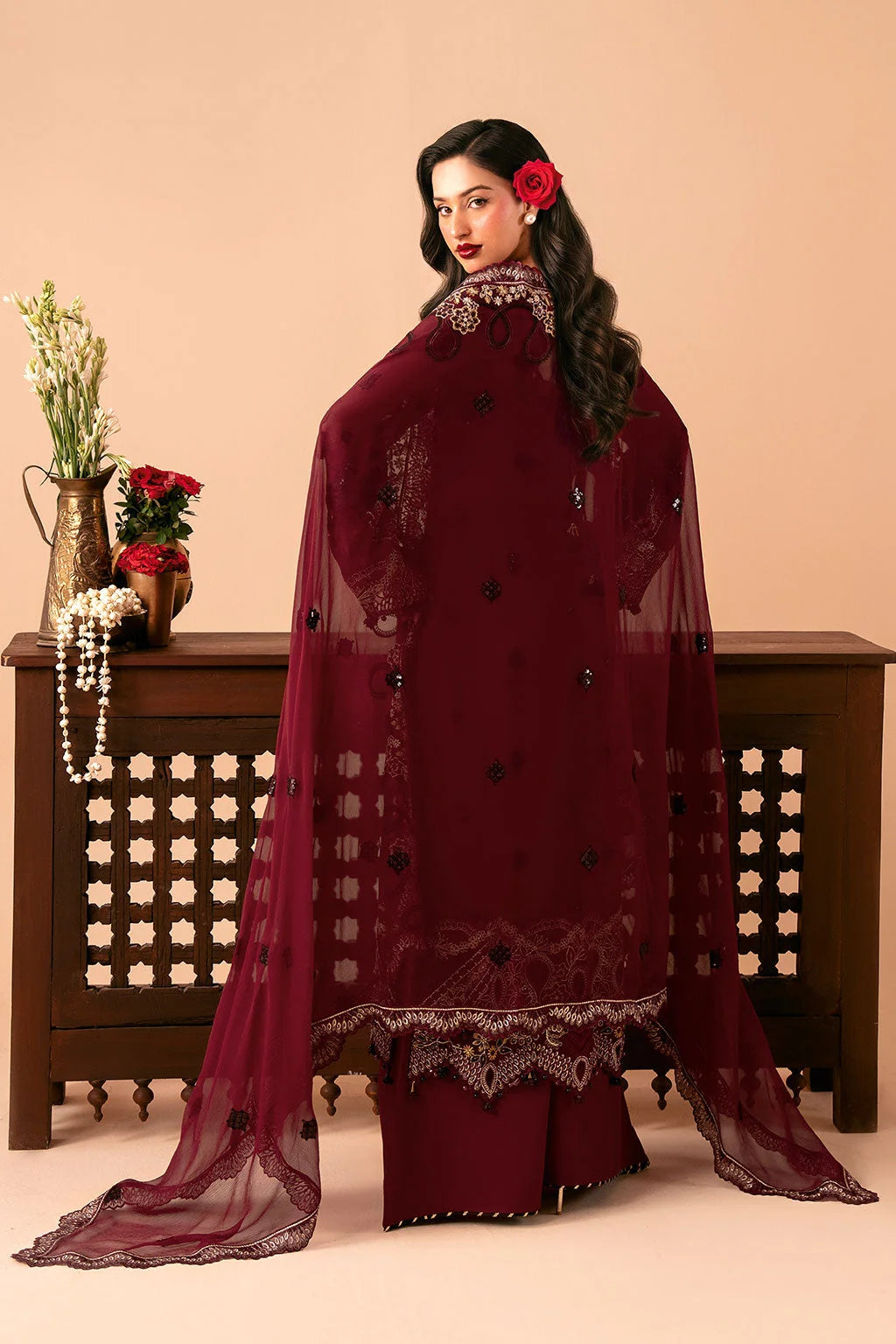 Ramsha Dastak Chiffon Collection 2026 | Q-303