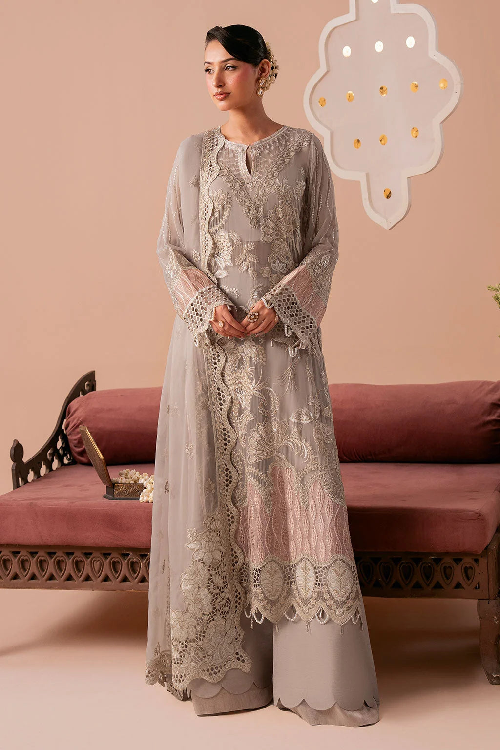 Ramsha Dastak Chiffon Collection 2026 | Q-304