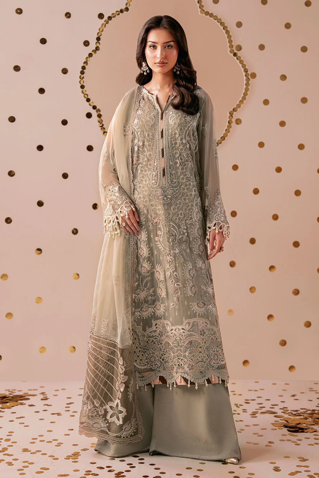Ramsha Dastak Chiffon Collection 2026 | Q-307