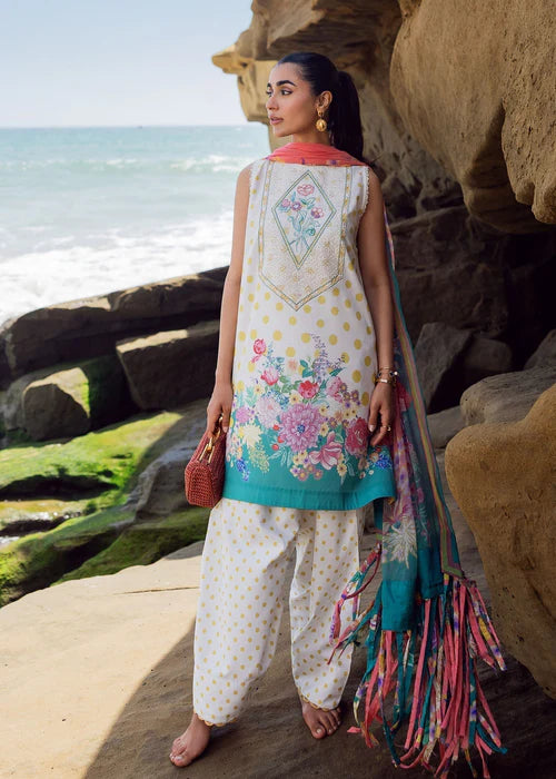 Siraa Luxury Lawn 2025 | RETRO POLKA