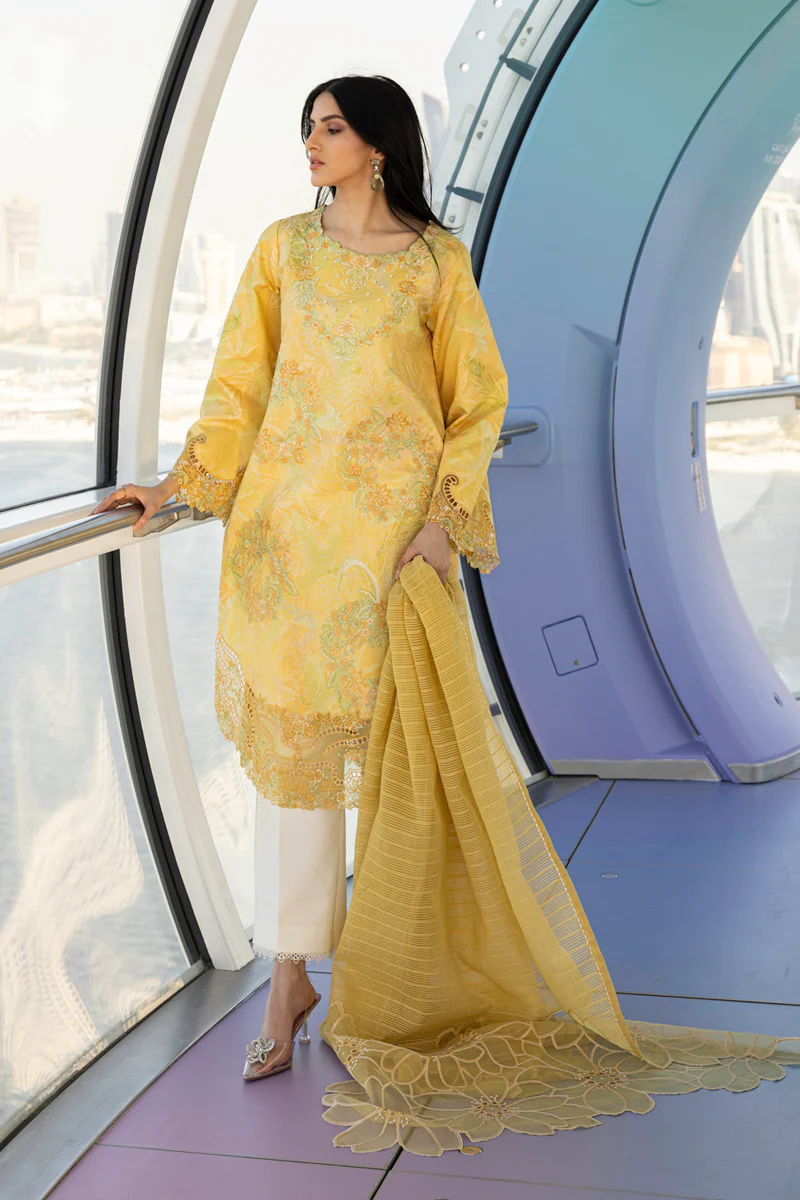 Rang Rasiya Carnation Embroidered Lawn 2025 | LIANA