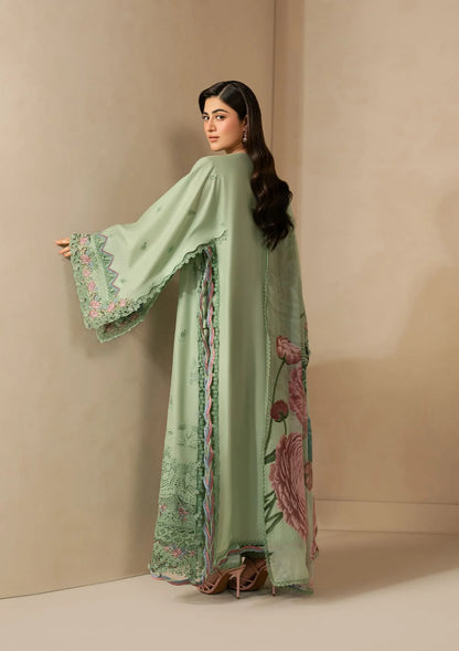 E-Craft Chikankari Lawn With Chiffon Dupatta'26 by Elaf | EHC-4B ALOE