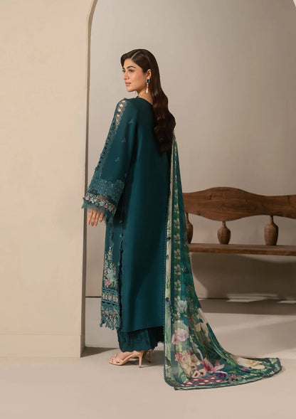E-Craft Chikankari Lawn With Chiffon Dupatta'26 by Elaf | EHC-2A MOSS