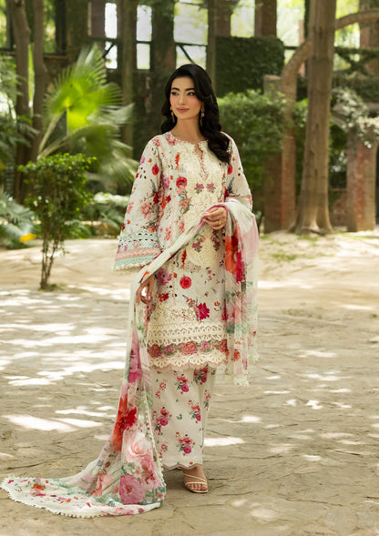 Signature Embroidered lawn With Chiffon Collection Vol-II '26 By Elaf | ESG-4A CLAIRE