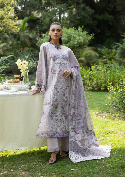 Elaf Premium Luxury Lawn 2026 Vol-02 | ELQ-4B | PURE PLUM