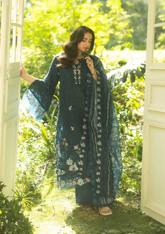 Elaf Premium Luxury Lawn 2026 Vol-02 | ELQ-3B | EMERALD FERN
