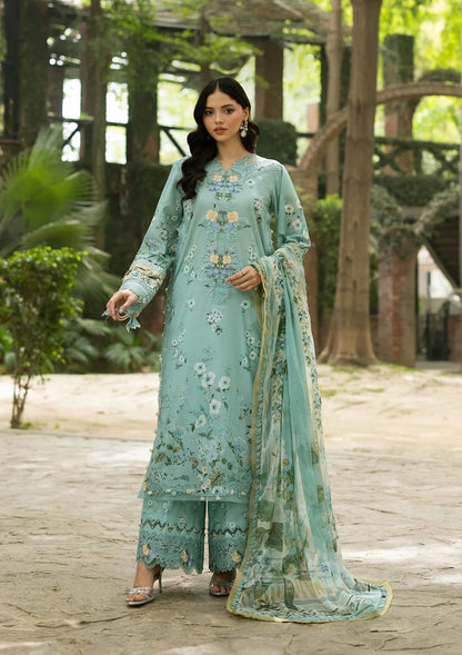 Signature Embroidered lawn With Chiffon Collection Vol-II '26 By Elaf | ESG-6B ZARIA