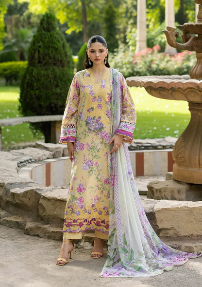 Signature Embroidered lawn With Chiffon Collection Vol-II '26 By Elaf | ESG-7A STELLA