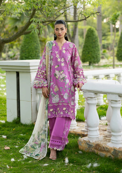 Signature Embroidered lawn With Chiffon Collection Vol-II '26 By Elaf | ESG-7B KIARA