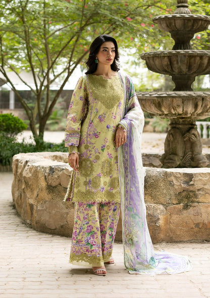 Signature Embroidered lawn With Chiffon Collection Vol-II '26 By Elaf | ESG-8A OLIVIA