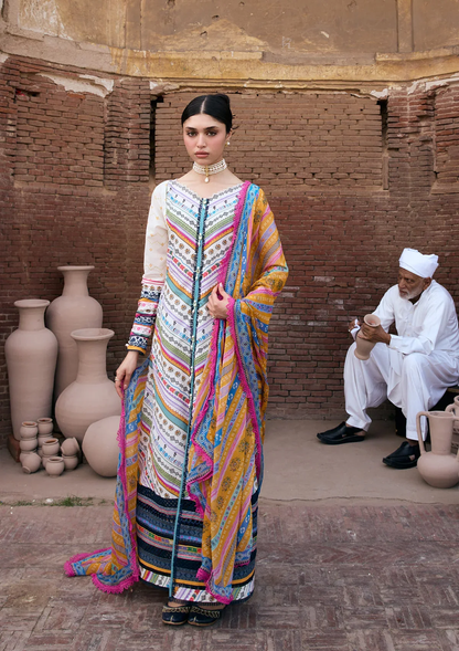 Aangan - Prints Chiffon'26 By Kahf | KPS-2A YASMEEN