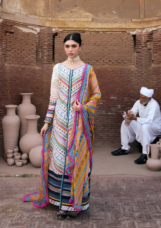 Aangan - Prints Chiffon'26 By Kahf | KPS-2A YASMEEN