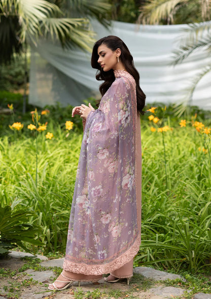 Elaf Premium Luxury Lawn 2026 Vol-02 | ELQ-6A | BLUSHING ROSE
