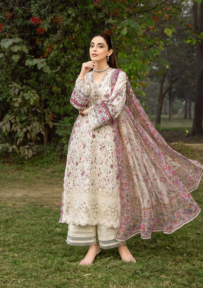 Elaf Chikankari Prints Lawn 2026  | ERC-5A | MEHR