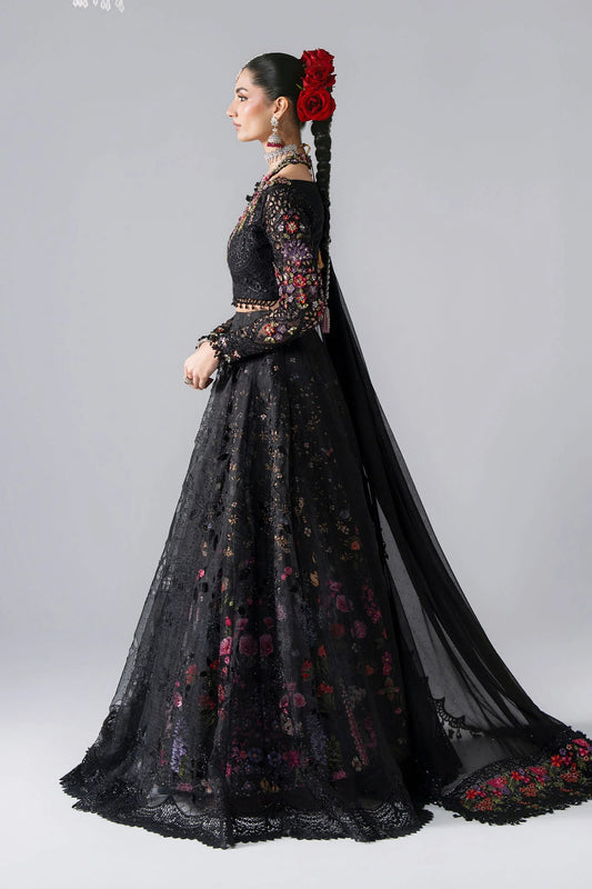 MARIA.B Unstitched Mbroidered Collection 2026 | BD-3101 OBSIDIAN GARDEN