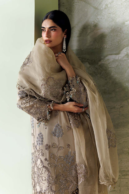 MARIA.B SOIREE Unstitched Formals Collection 2026 | SR-01-01-Champagne Beige