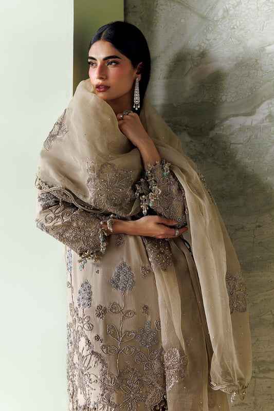 MARIA.B SOIREE Unstitched Formals Collection 2026 | SR-01-01-Champagne Beige