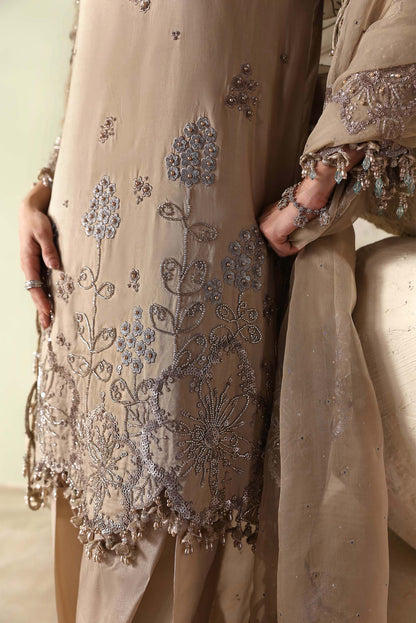 MARIA.B SOIREE Unstitched Formals Collection 2026 | SR-01-01-Champagne Beige