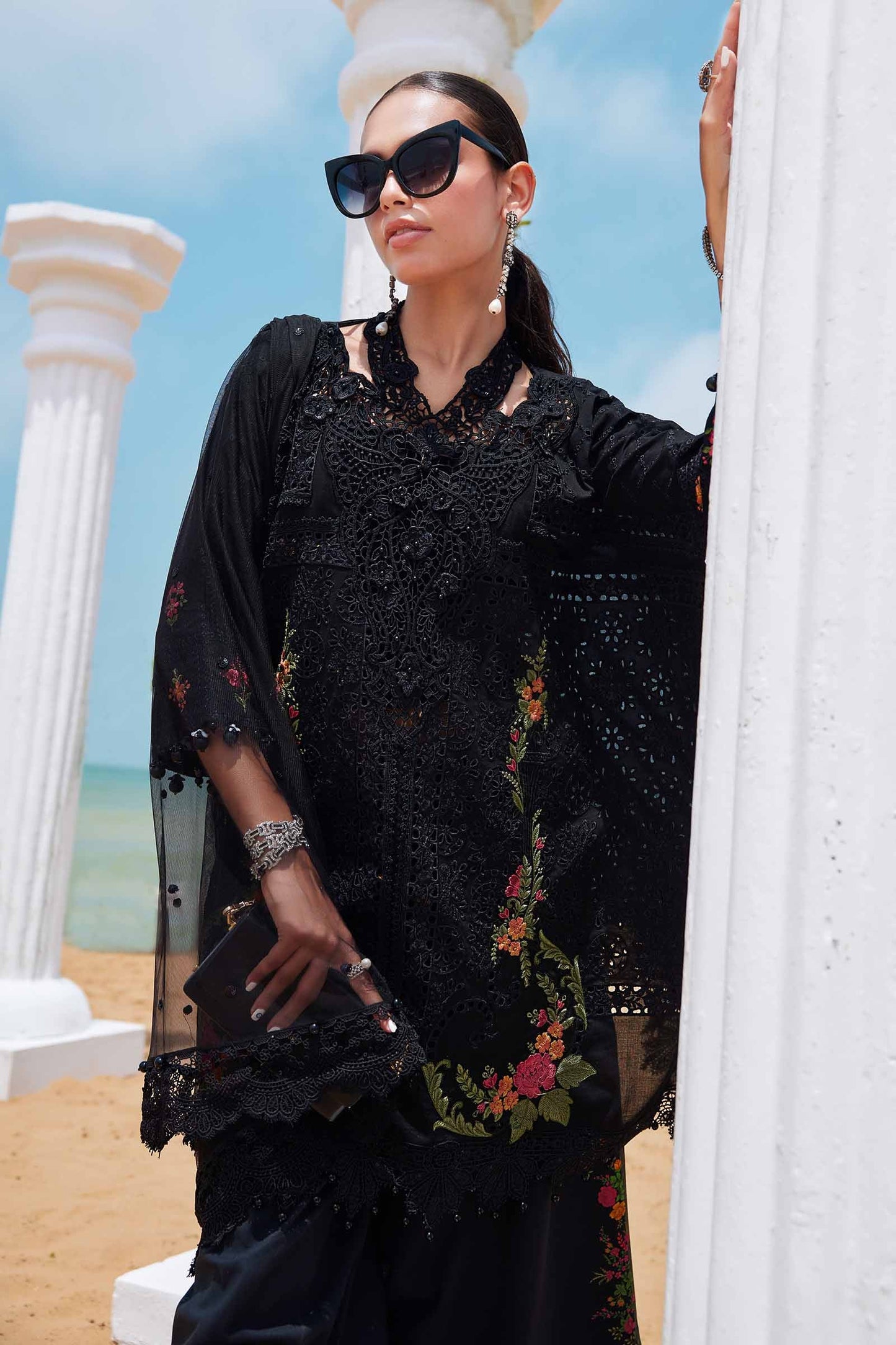 MARIA.B EID LUXURY LAWN 2025 | D-01