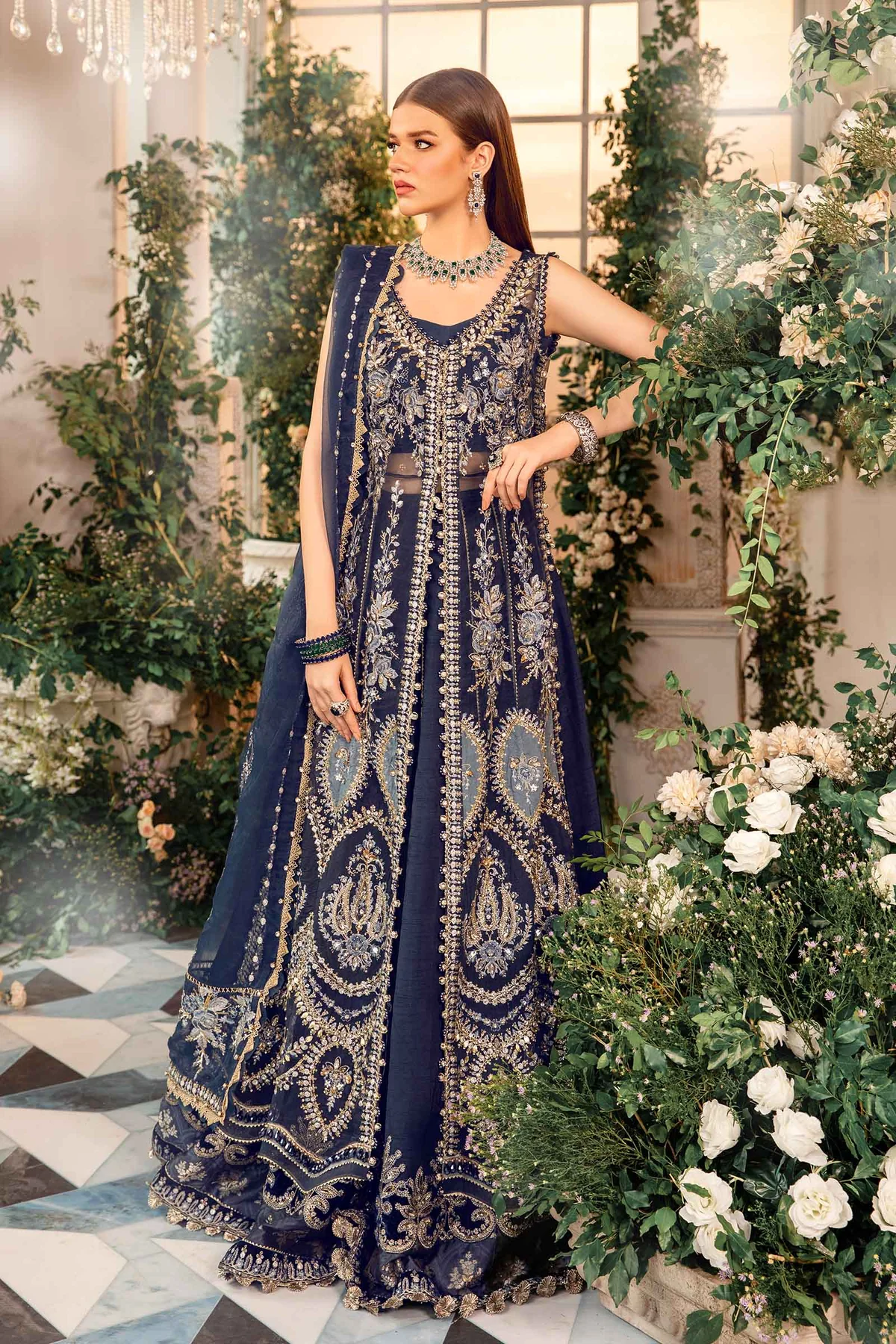 Maria B Embroidered Wedding Collection 2024 | BD-2901