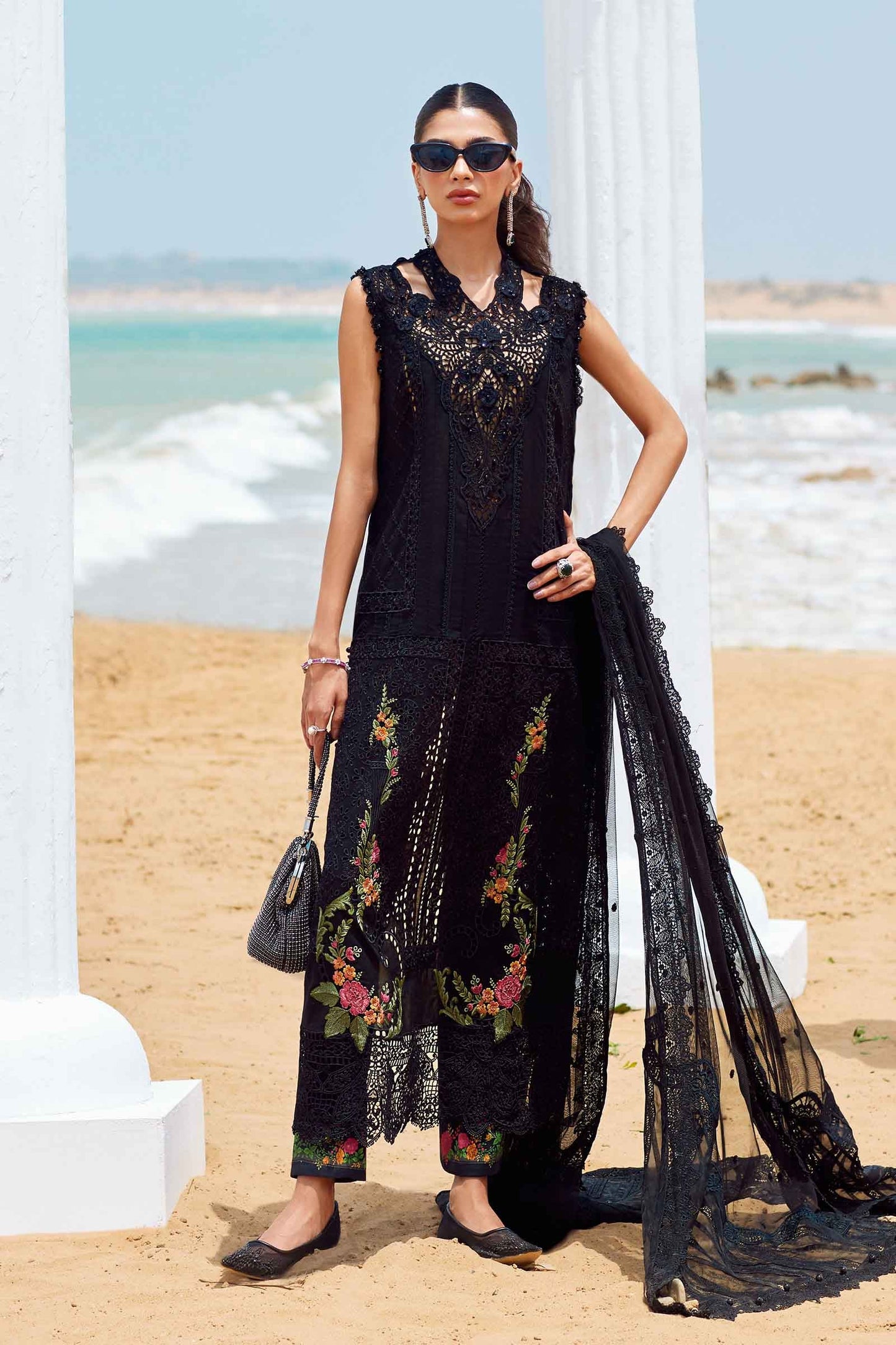 MARIA.B EID LUXURY LAWN 2025 | D-01