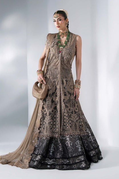 MARIA B Unstitched Mbroidered Collection 2026 | BD-3102 ANTIQUE BRONZE