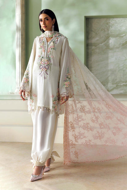 MARIA.B SOIREE Unstitched Formals Collection 2026 | SR-01-02-Ivory
