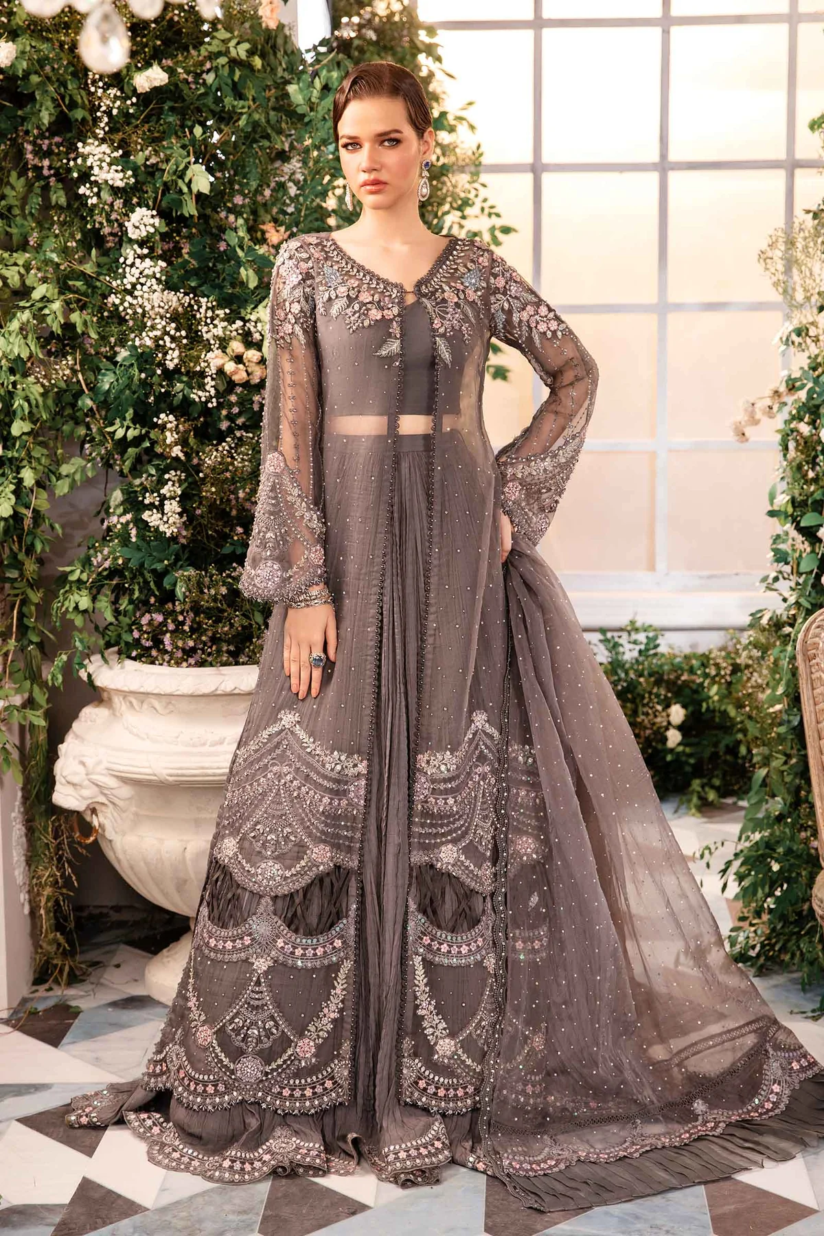 Maria B Embroidered Wedding Collection 2024 | BD-2902