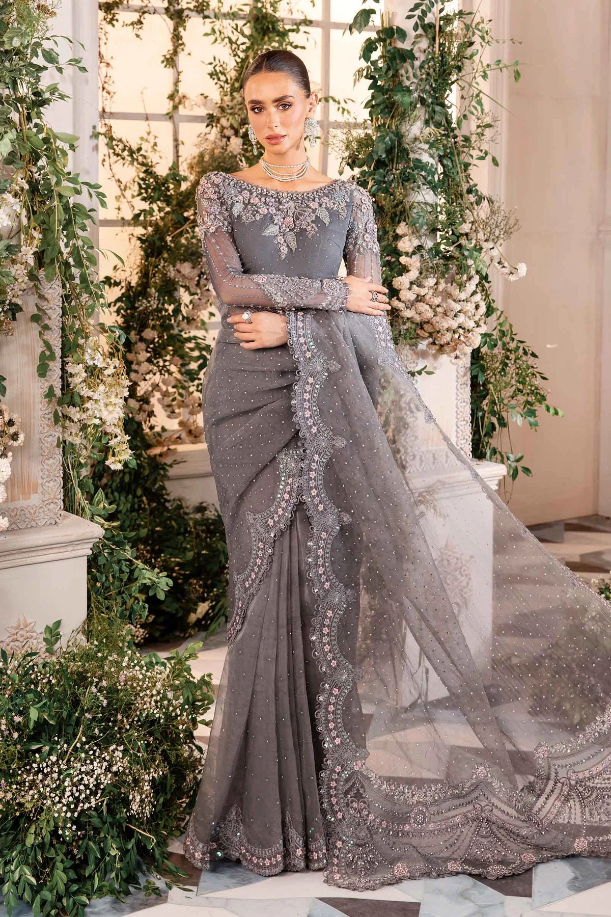 Maria B Embroidered Wedding Collection 2024 | BD-2902