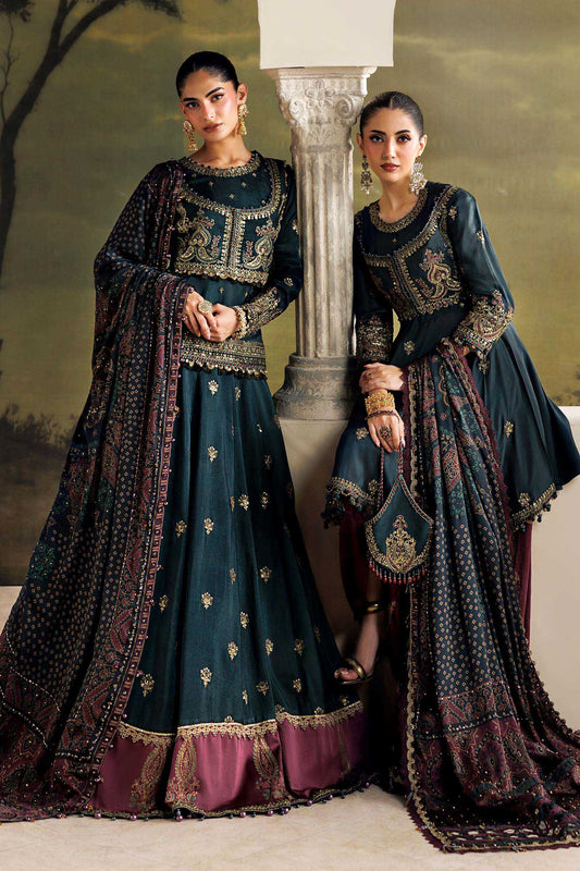 MARIA.B SOIREE Unstitched Formals Collection 2026 | SR-01-05-Imperial Burgundy