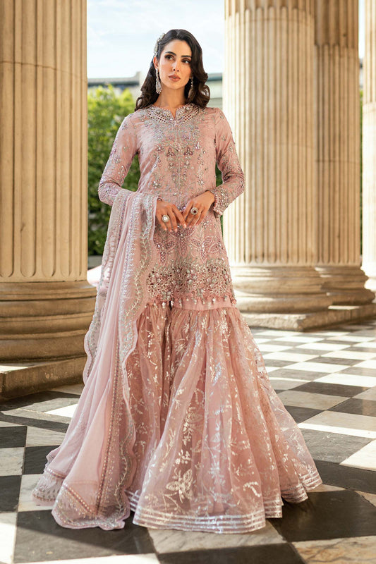 Maria B SOIREE Unstitched Embroidered Raw Silk Suit | WF-09-05