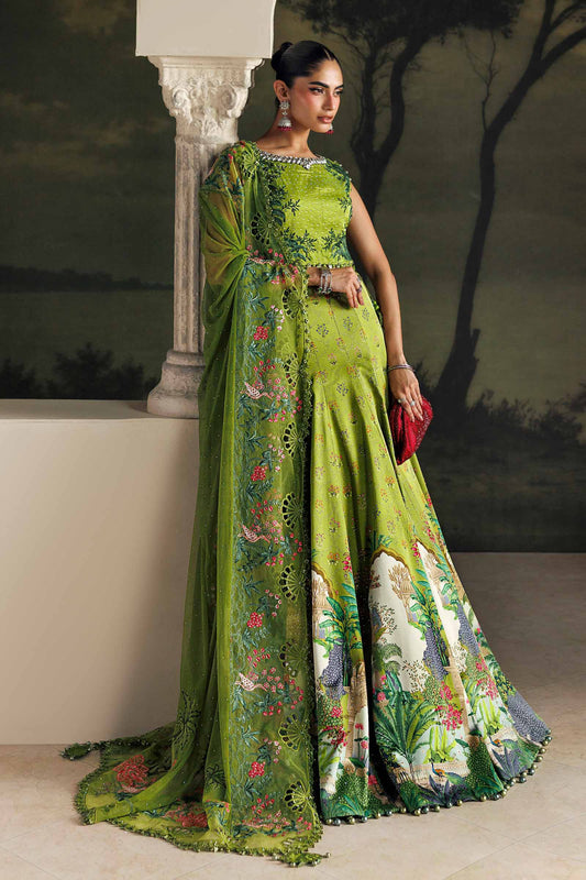 MARIA.B SOIREE Unstitched Formals Collection 2026 | SR-01-06-Peridot Green