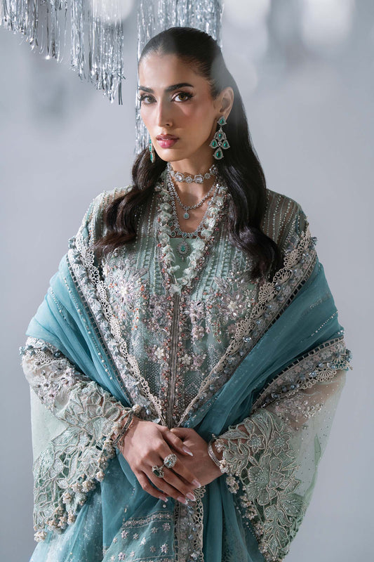 MARIA.B Unstitched Mbroidered Collection 2026 | BD-3107 SEA GREEN