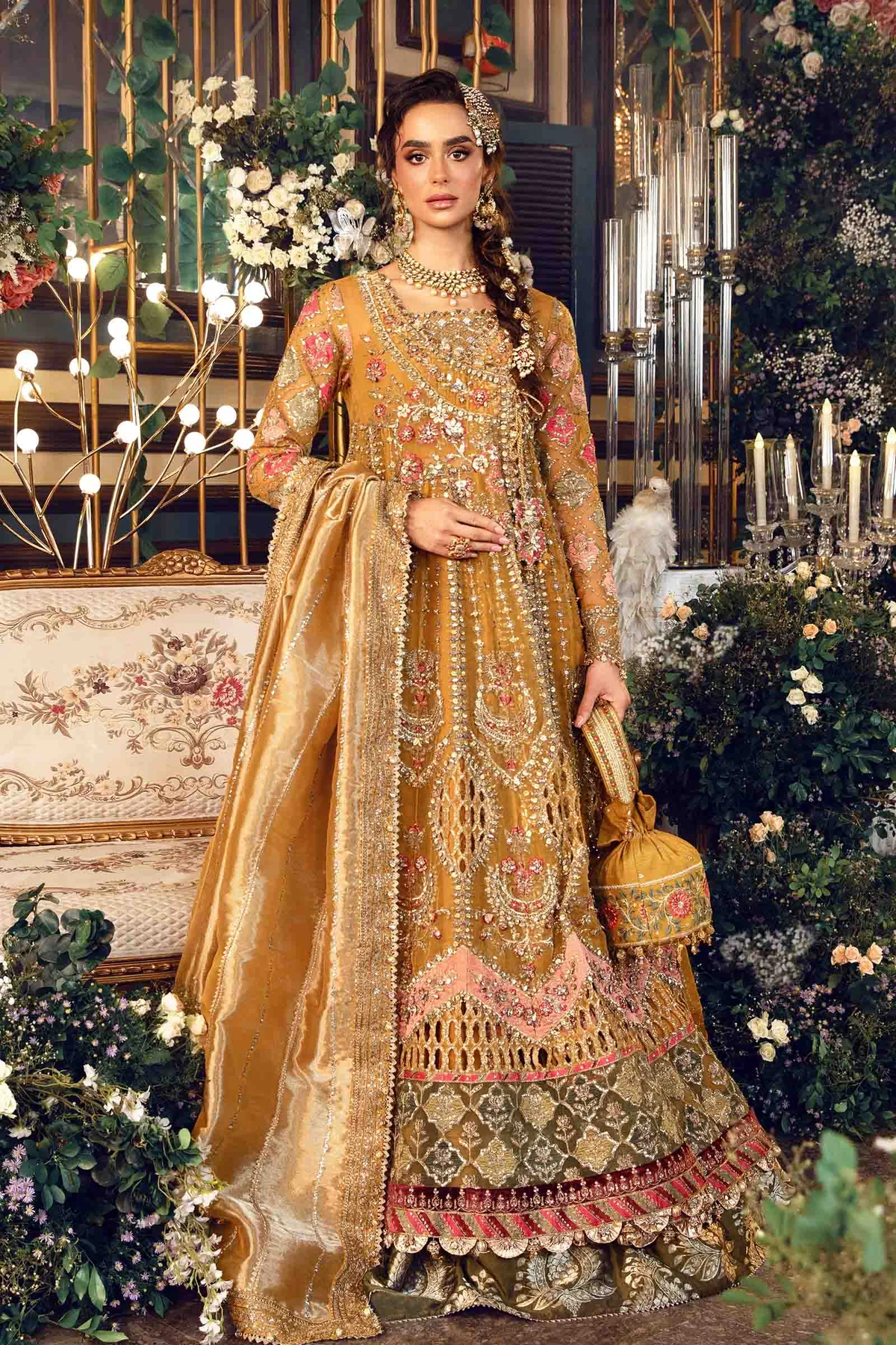 Maria B Embroidered Wedding Collection 2024 | BD-2907