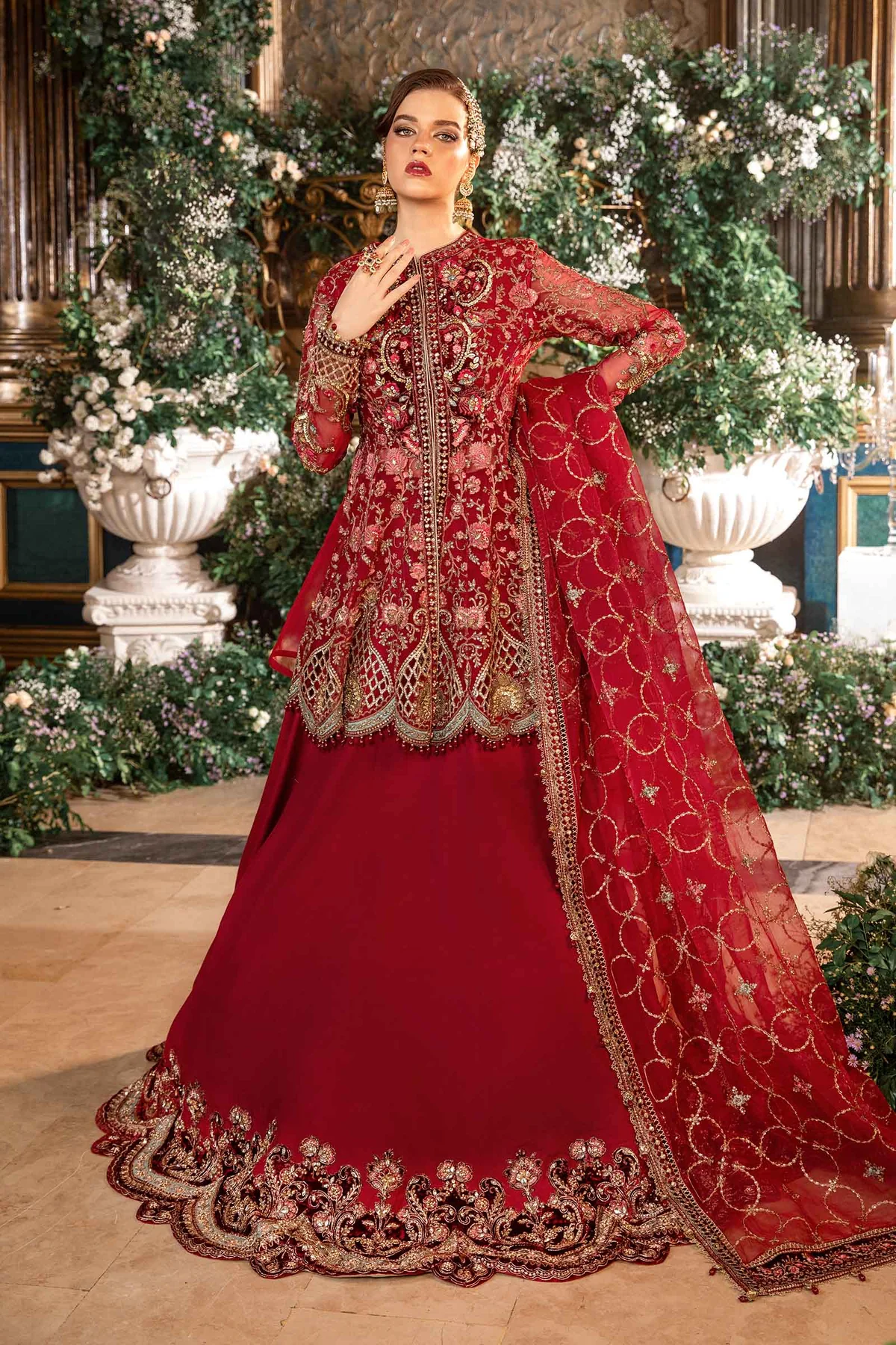 Maria B Embroidered Wedding Collection 2024 | BD-2908