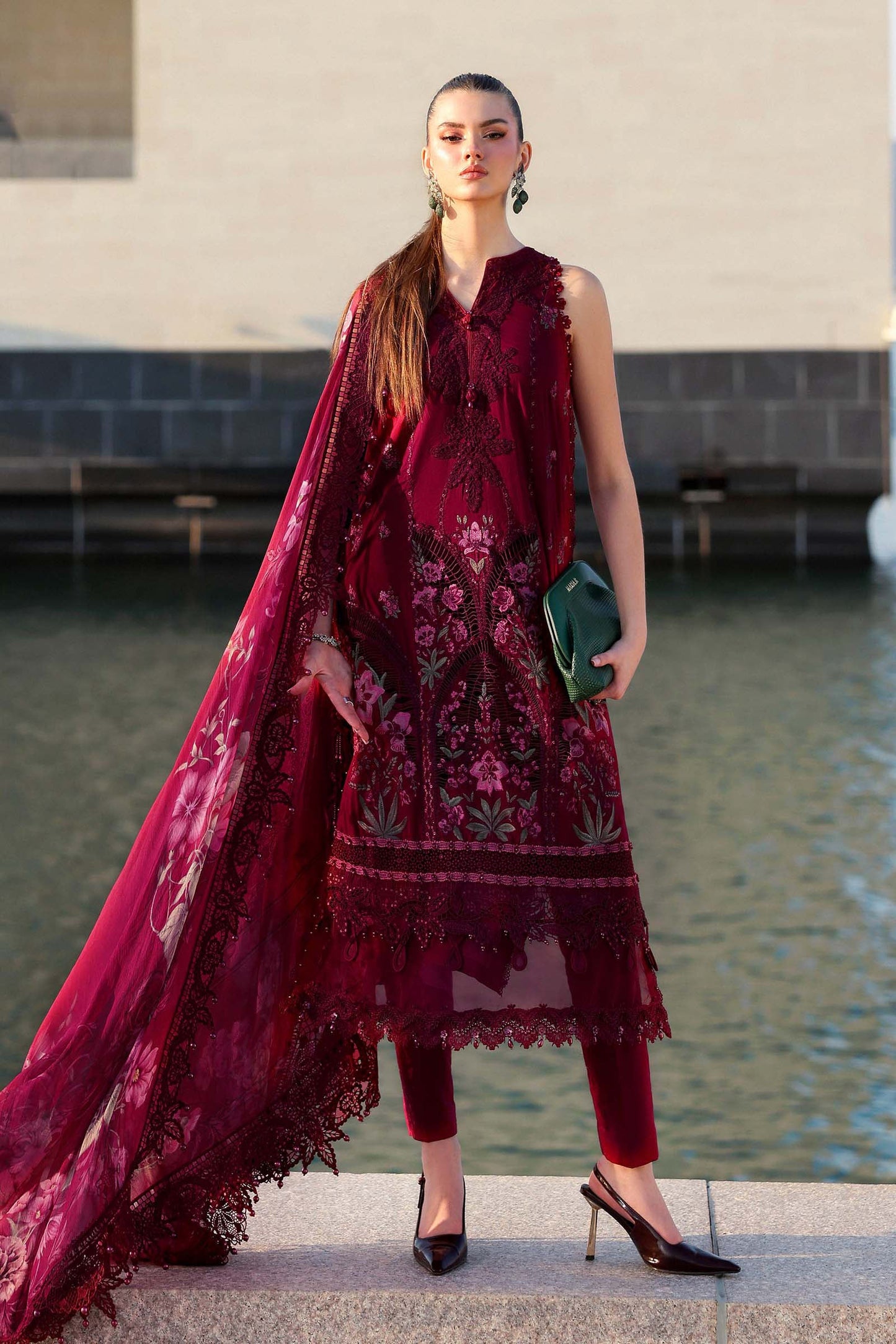 Maria B Luxury Lawn 2026 | D-2611-B