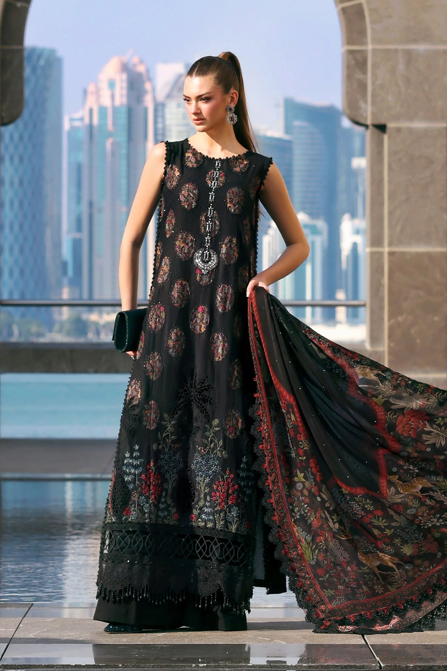 Maria B Luxury Lawn 2026 | D-2605-B