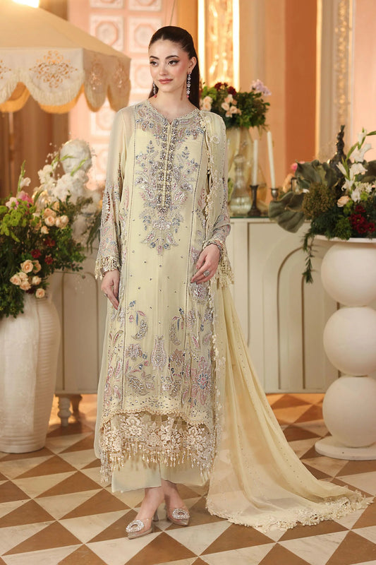 Maria B Luxury Chiffon 2026 | MPC-26-208 | PASTLE SUNSHINE