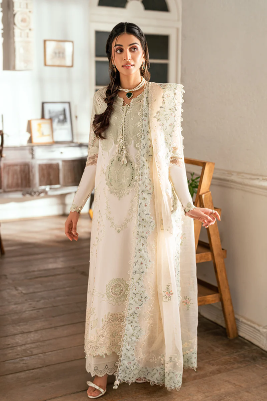 Qalamkar Luxury Lawn Eid Edit 2025 | SB-10 NADIA