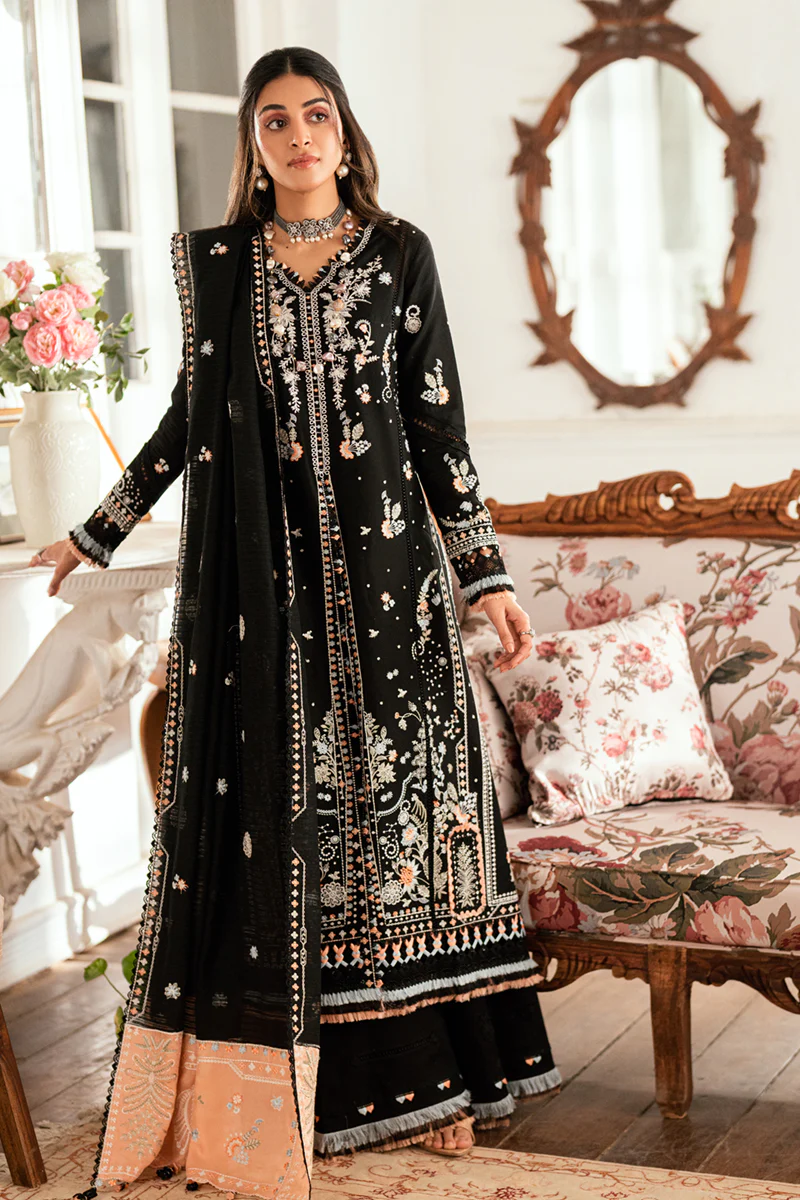 Qalamkar Luxury Lawn Eid Edit 2025 | SB-03 MISHA