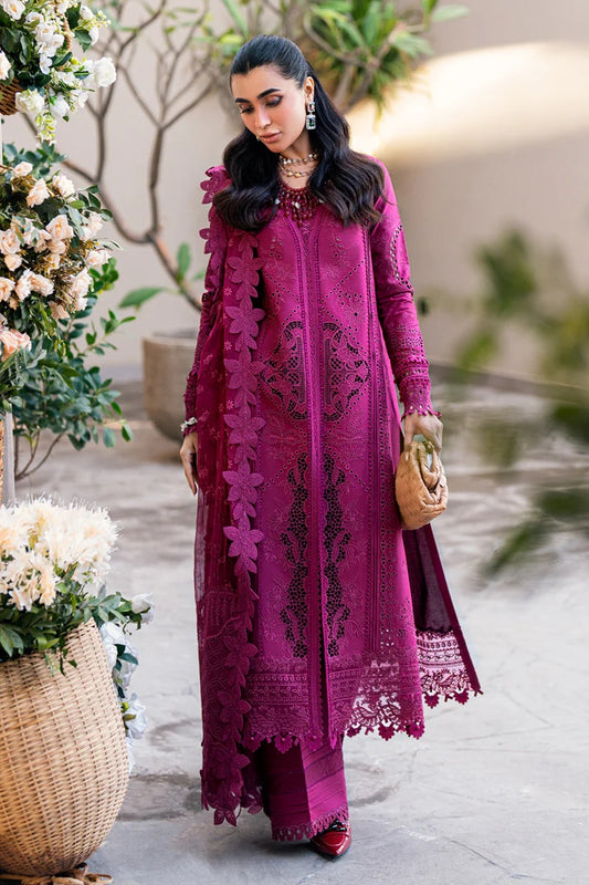 Qalamkar Luxury Lawn | Sahil 2025 | FK-11 VIOLET