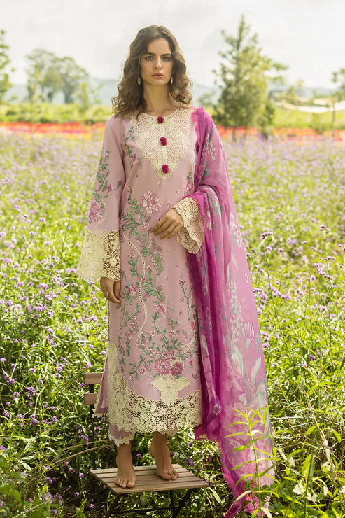 Secret Garden Hemline Lawn By Mushq 2025 | LAVENDER WHISPERS