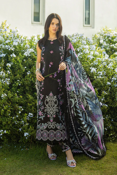 Secret Garden Hemline .Lawn By Mushq 2025 | THORNED GRACE