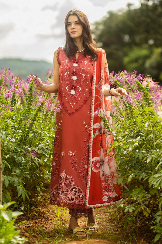 Secret Garden Hemline .Lawn By Mushq 2025 | DEWDROP GARDEN