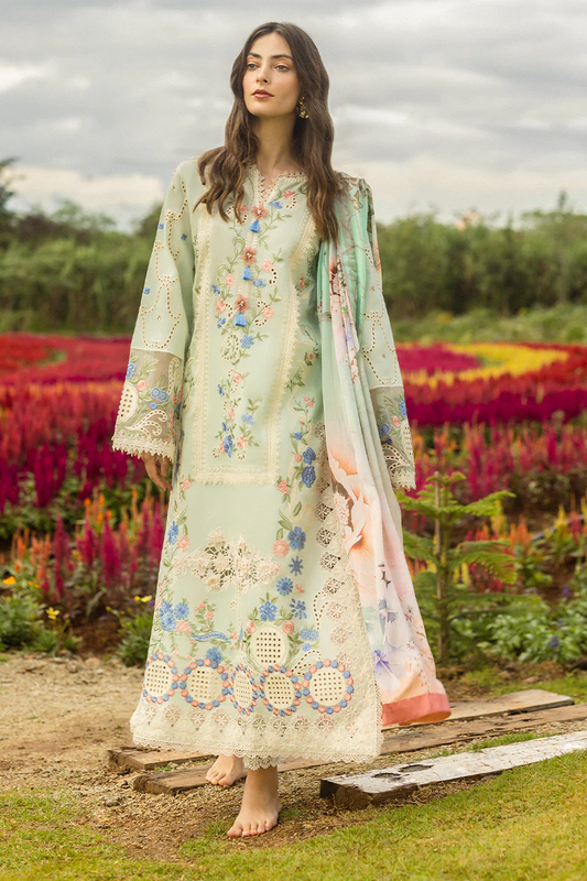 Secret Garden Hemline Lawn By Mushq 2025 | STARLIT LILIES