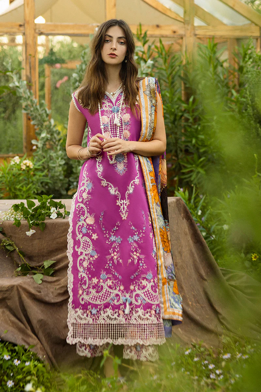 Secret Garden Hemline Lawn By Mushq 2025 | MYSTIC ROSE