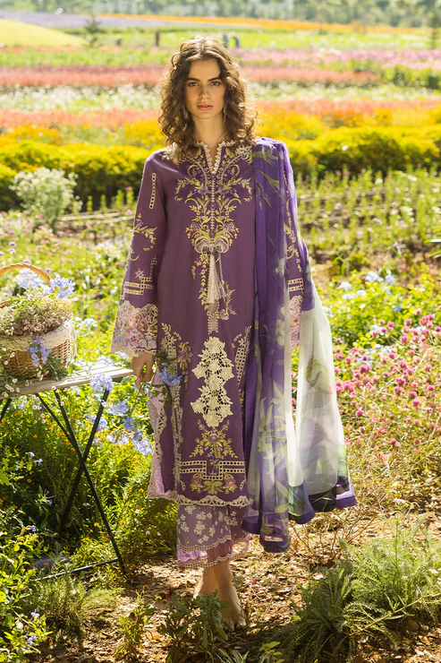 Secret Garden Hemline Lawn By Mushq 2025 | CELESTIAL BLOOM
