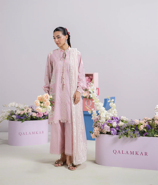 Qalamkar QPrints Embroidered Lawn 2025 | EM-02B | KIRA