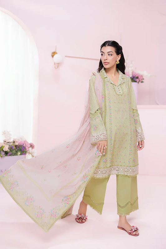 Qalamkar QPrints Embroidered Lawn 2025 | EM-07A | XENA