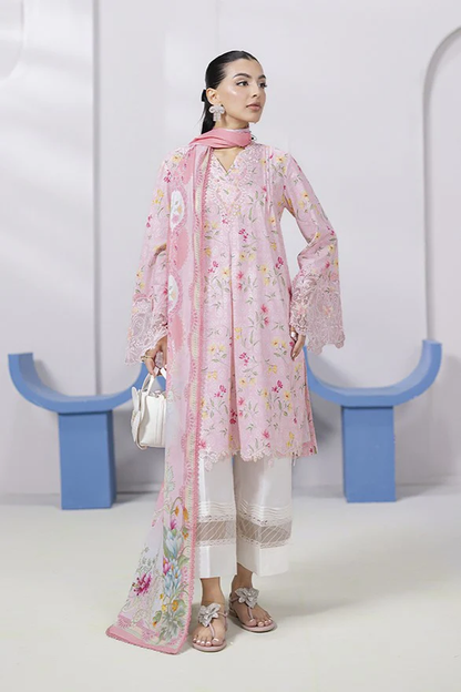 Qalamkar QPrints Embroidered Lawn 2025 | EM-04A | ANNA